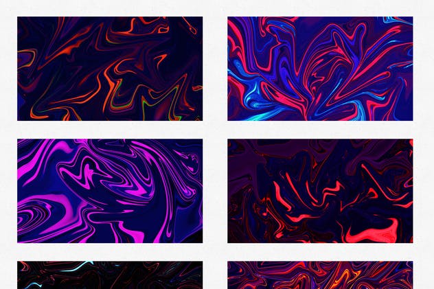 24种混合多彩油漆肌理纹理素材 24 Liquify Textures插图(5)