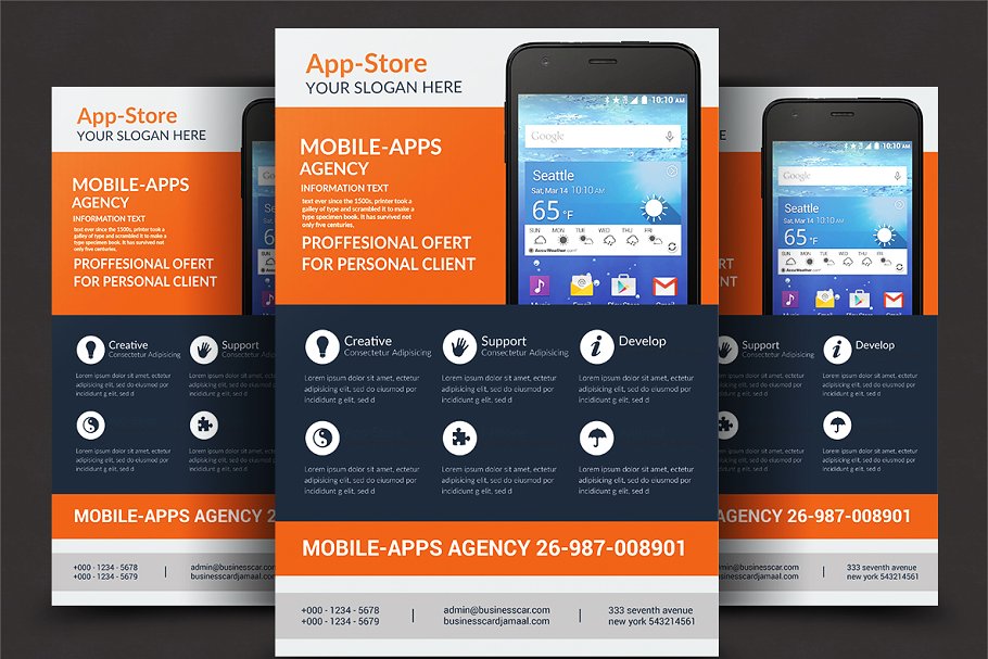 企业商业宣传传单模板合集 Corporate Business 8 Flyer Bundle插图(7)