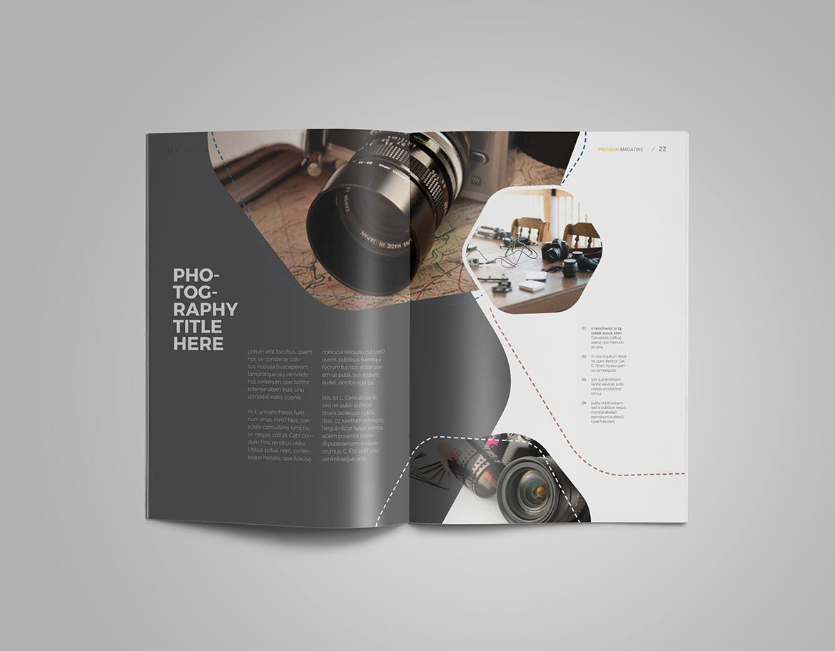 潮流时尚素材库精选杂志排版设计InDesign模板 InDesign Magazine Template插图(13)