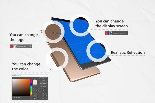 手机APP应用&移动网站iPad Pro样机套件 iPad Pro kit插图(1)