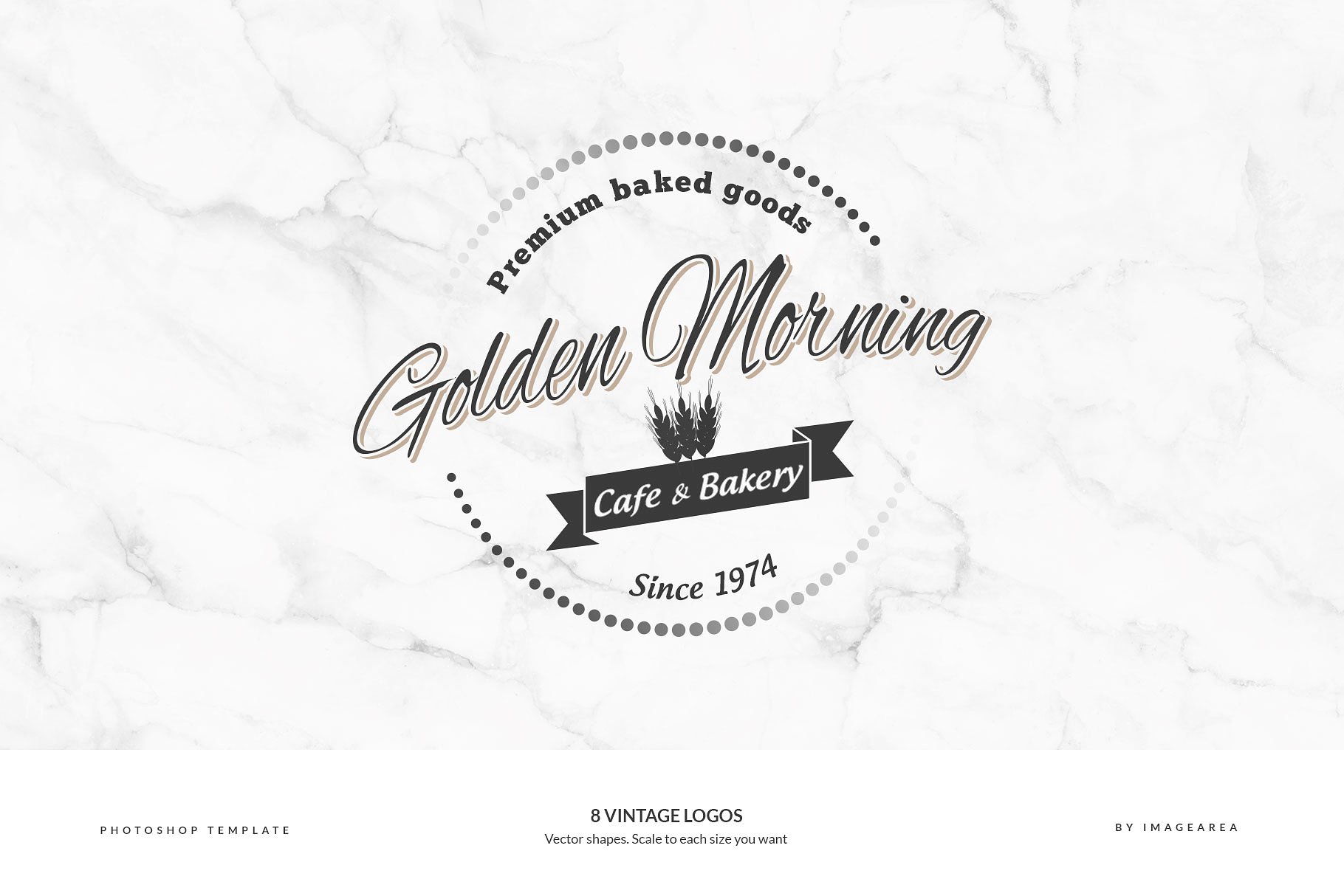 8款复古设计风格品牌Logo商标设计模板 8 Vintage Logos插图(2)