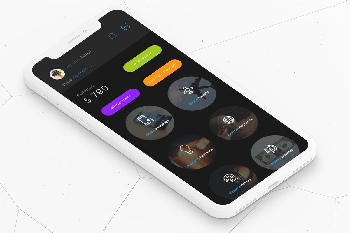 电子钱包APP应用界面设计模板 T wallet 2 Mobile Ui – T插图