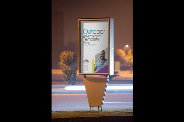 路边广告牌广告海报设计模板 Roadside Billboard Design Template插图(1)