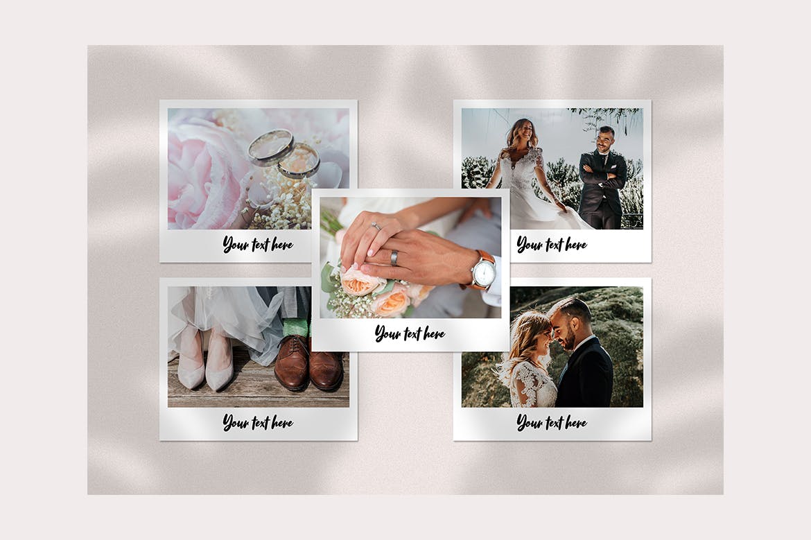 宝丽来风格照片相框样机素材库精选模板 Polaroid Photo Frame Templates插图(8)