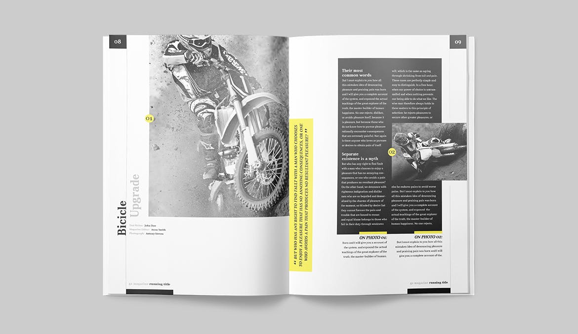 人物/财经/商业主题适用的杂志设计模板 Magazine Template插图(4)