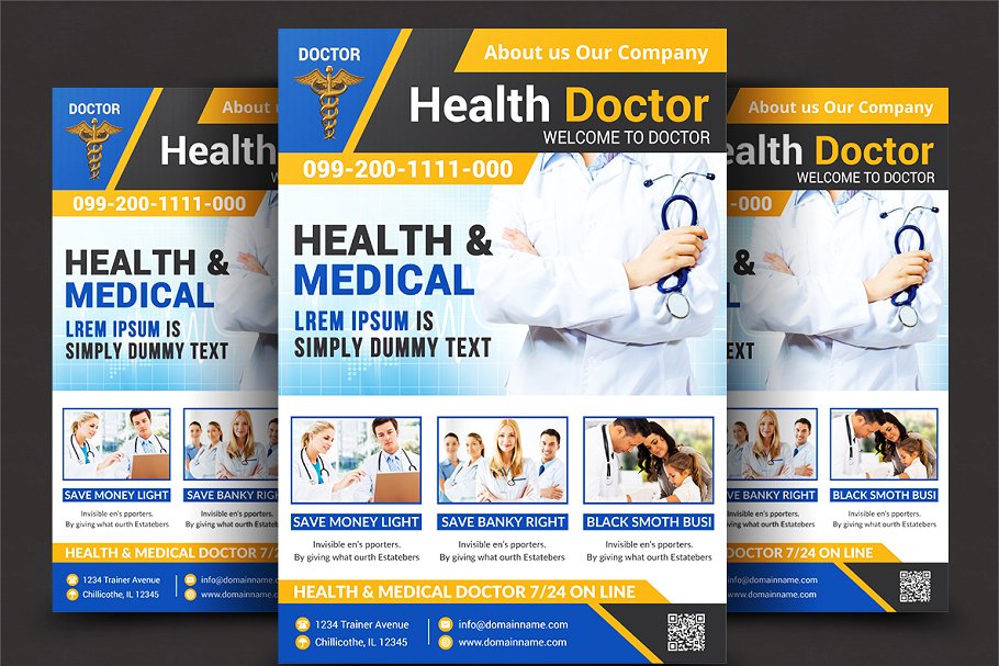 企业商业宣传传单模板合集 Corporate Business 8 Flyer Bundle插图(8)