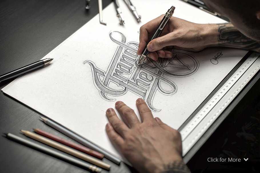 素描/手绘作品展示样机模板 Sketch / Hand Drawn Mockup Set插图(1)