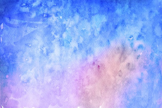 冬天冰雪水彩背景套装Vol.2 Winter Watercolor Backgrounds 2插图(3)