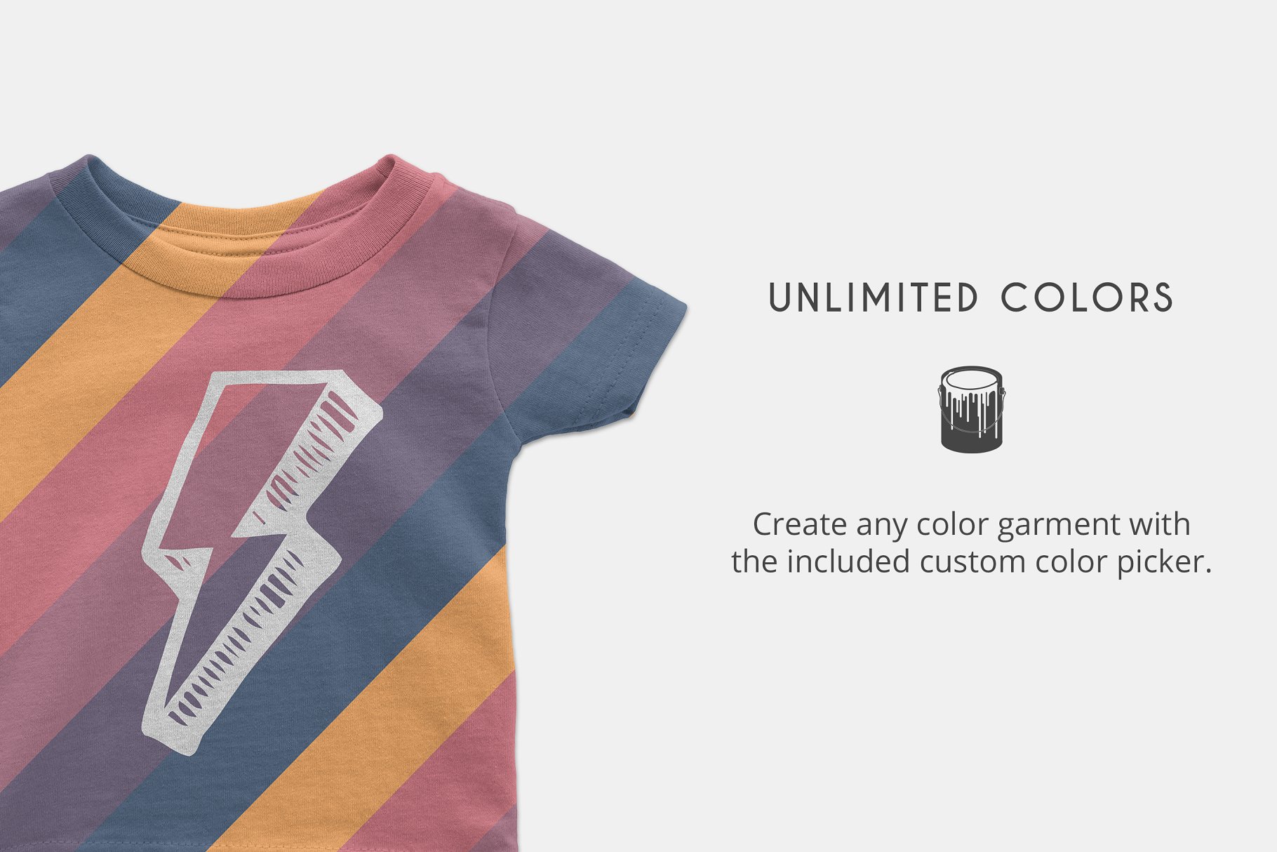 婴儿T恤服装样机 Infant T-Shirt Mockups插图(4)