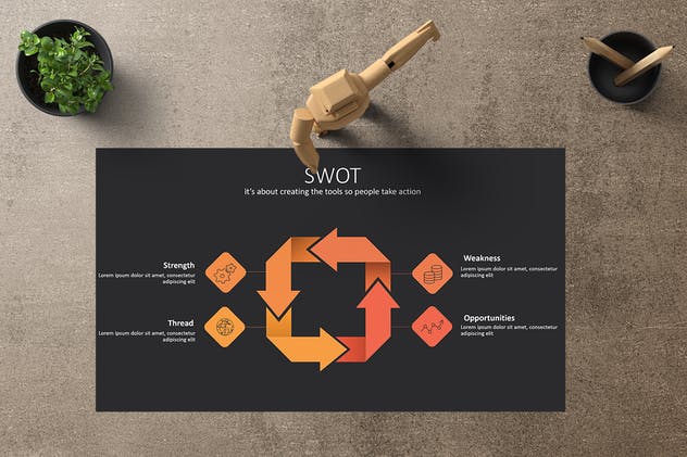 企业服务简介PPT幻灯片模板下载 GEMBA Powerpoint Template插图(5)