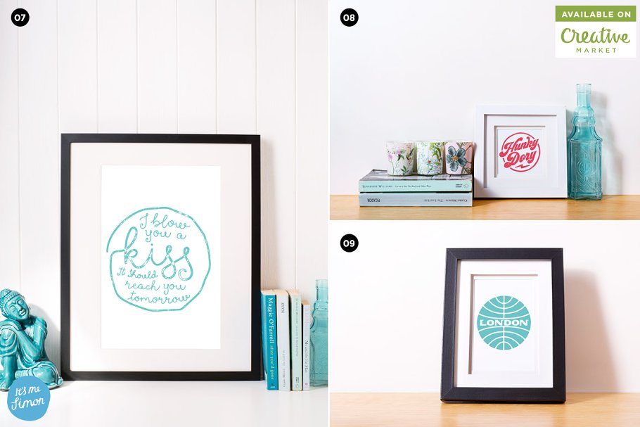 超级相框相片展示样机模板合集 Photo frame mockup collection pack插图(2)