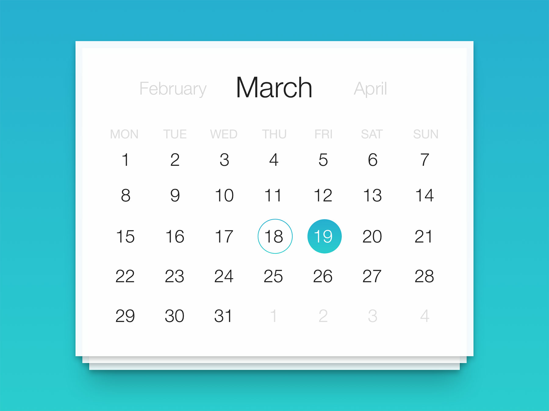 Simple Date Picker