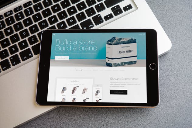 iPad平板电脑网站/APP设计展示样机模板 iPad Screen Mockup v3插图(1)