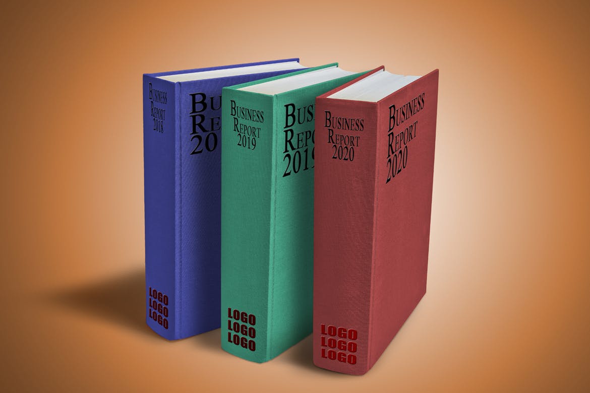 立放式精装硬封图书外观设计效果图样机素材库精选 Hardcover_Book_Mockup插图(6)