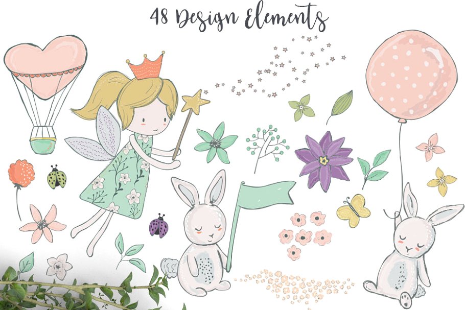 春天插画图案纹理 Spring Illustration and Patterns插图(4)