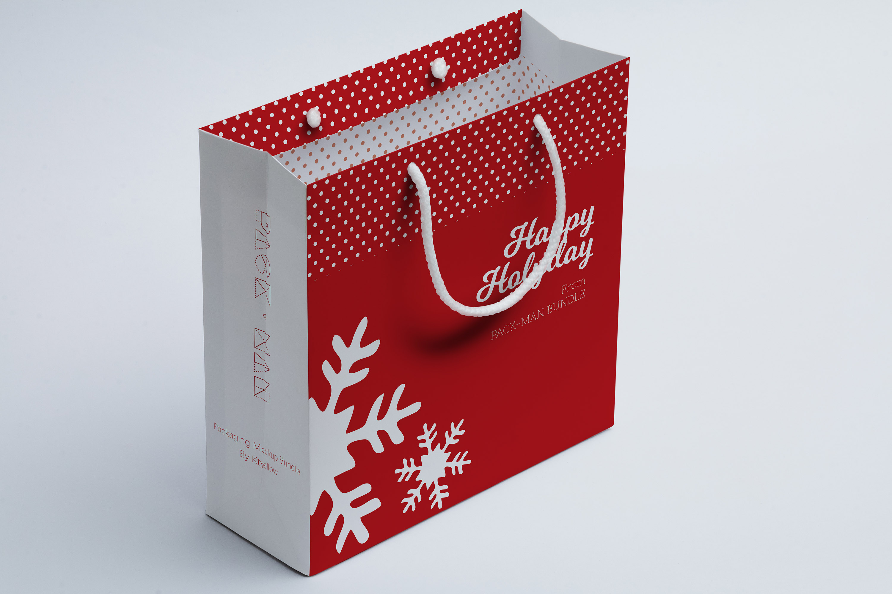 购物袋纸袋设计图展示样机06 Shopping Bag Mockup 06插图