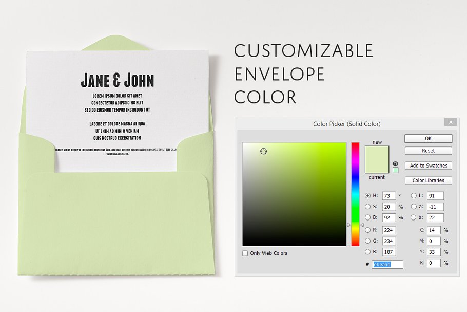 极简主义贺卡样机模板 3 Piece Card Mockups插图(2)