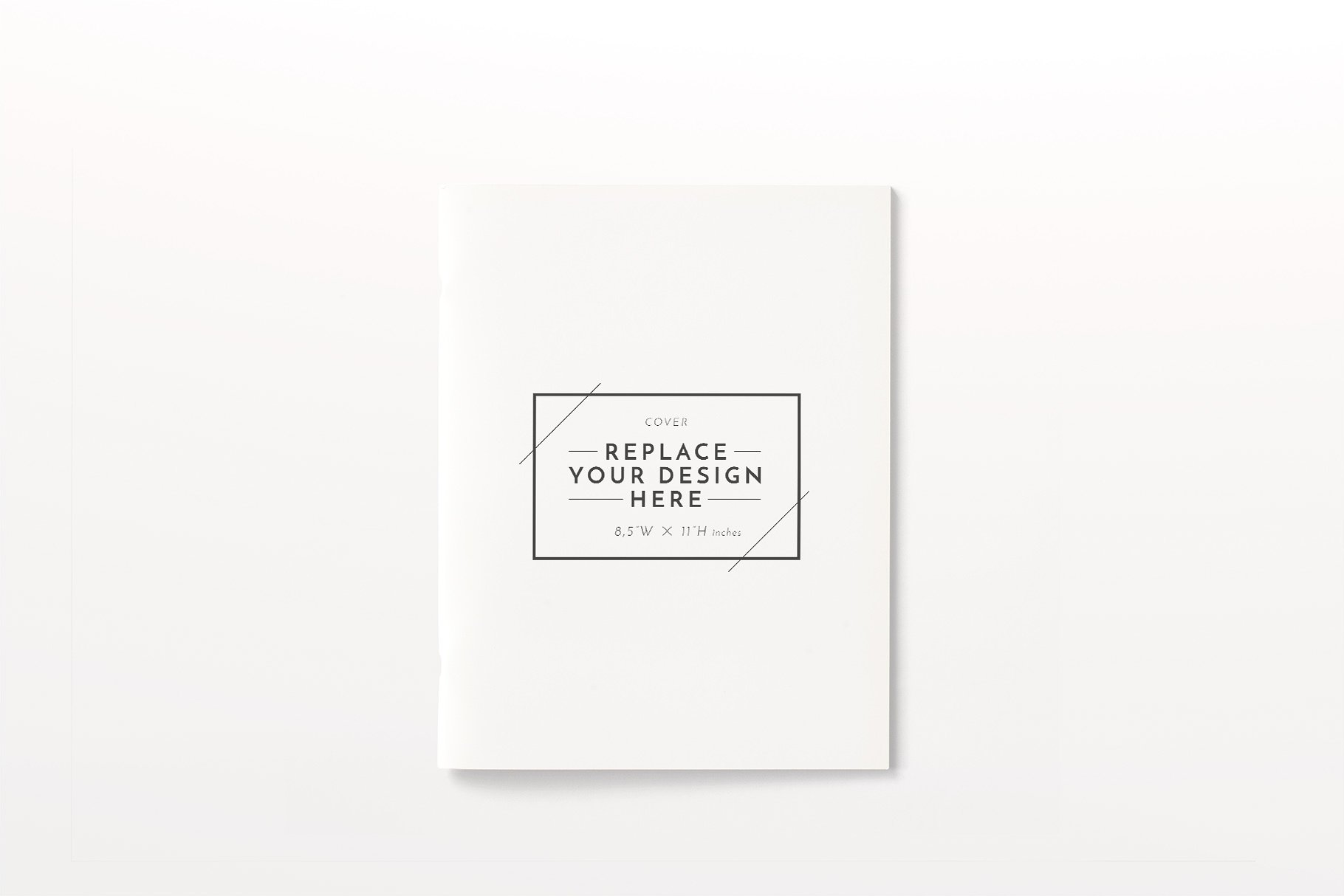 小册子外观设计展示样机模板 US Portrait Brochure Mockups插图(1)