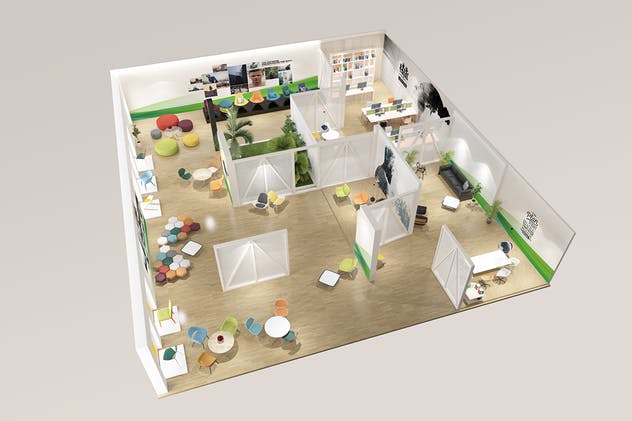 办公室场景品牌VI演示样机v6 Office Branding Mockups V6插图(11)