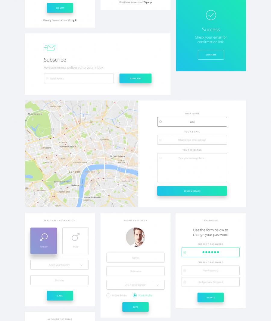 后台仪表盘界面(Dashboard)Web UI + App UI套装下载[Sketch]插图(17)