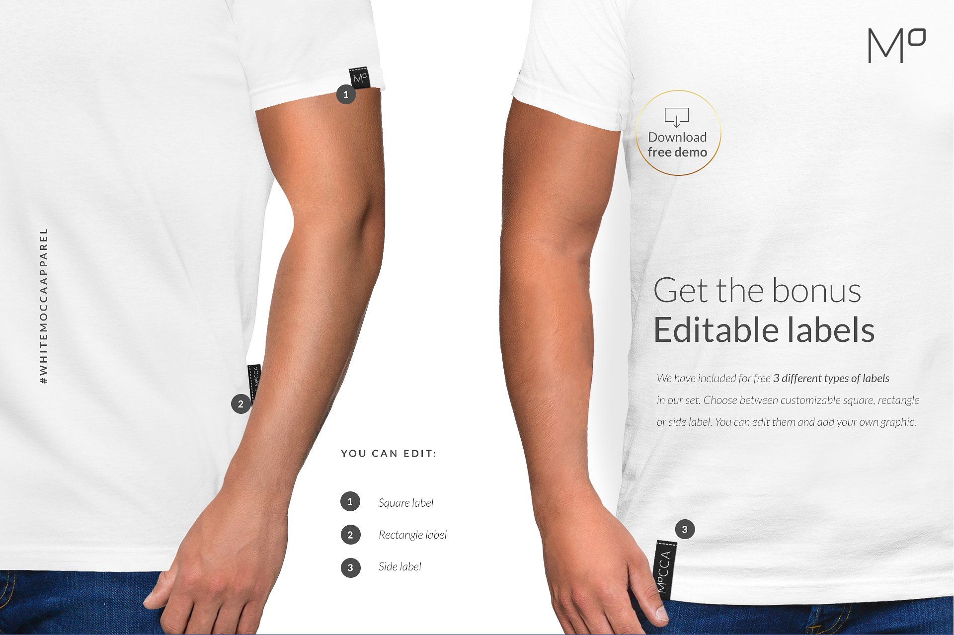 时尚简约男士T恤样机插图(17)