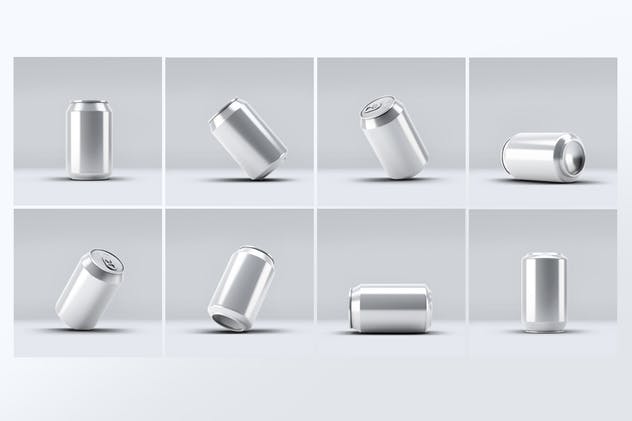 苏打水品牌易拉罐包装外观设计样机 Soda Can Mock-Up插图(2)