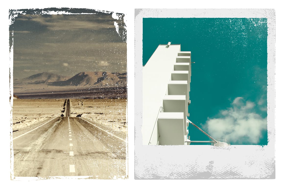 15种老式相纸/旧胶卷底片/宝丽来照片矢量纹理 Vector Film Textures插图(4)