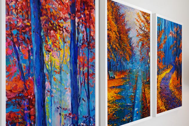 15张家居装饰相框画框样机套装 15 Poster Set Mockups插图(7)