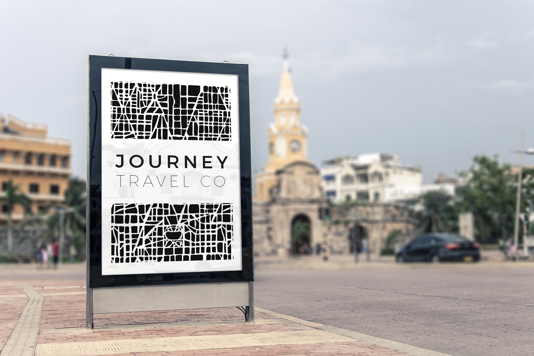 抽象城市地图纹理素材包 Abstract City Map Patterns插图(1)