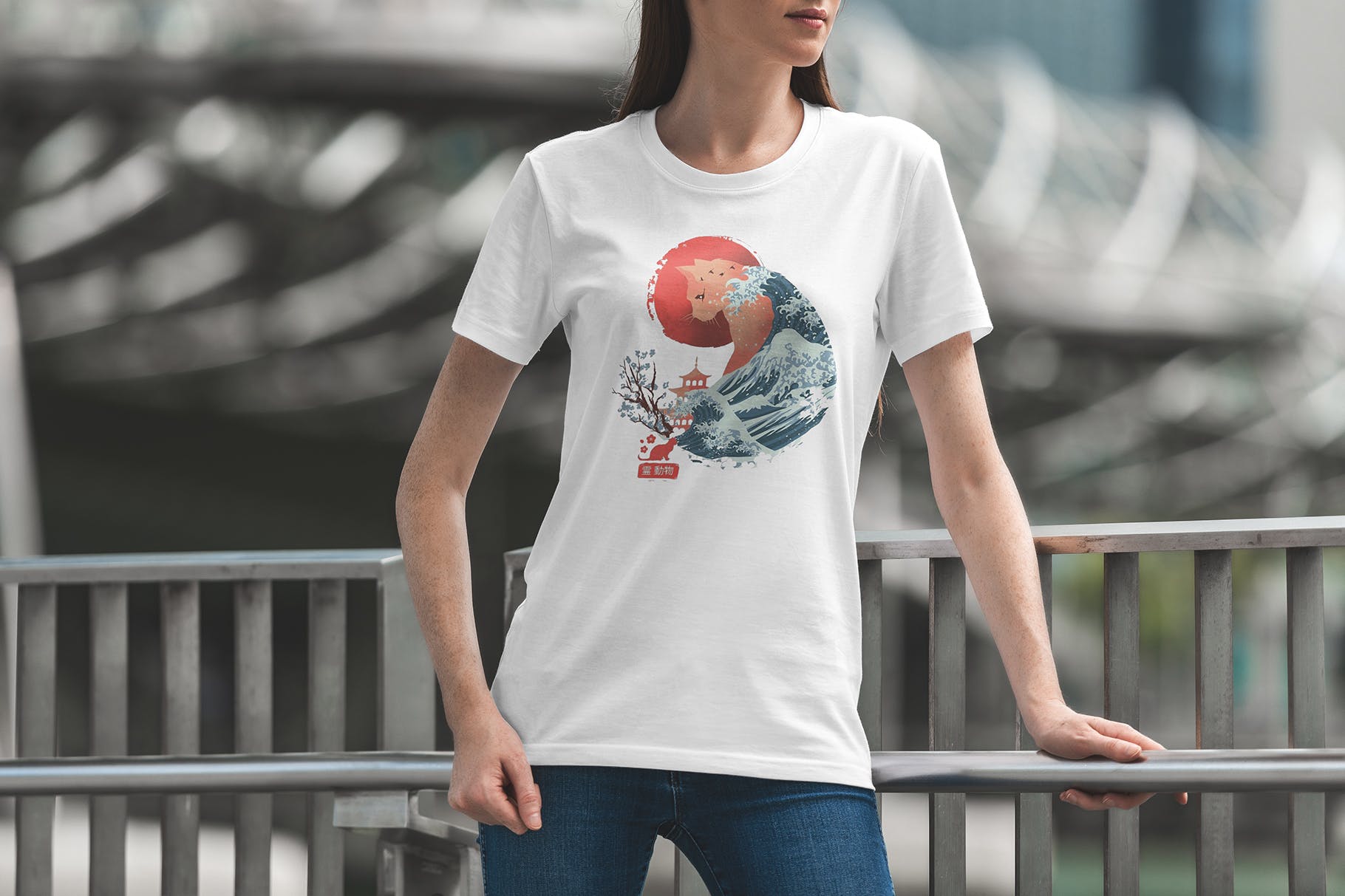城市系列-印花T恤产品展示样机素材库精选模板v8 T-Shirt Mockup Urban Edition Vol. 8插图(3)