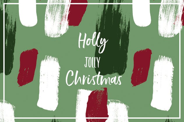 圣诞节节日氛围多彩液体飞溅图案素材 Color Splash Patterns – Christmas Edition插图(5)