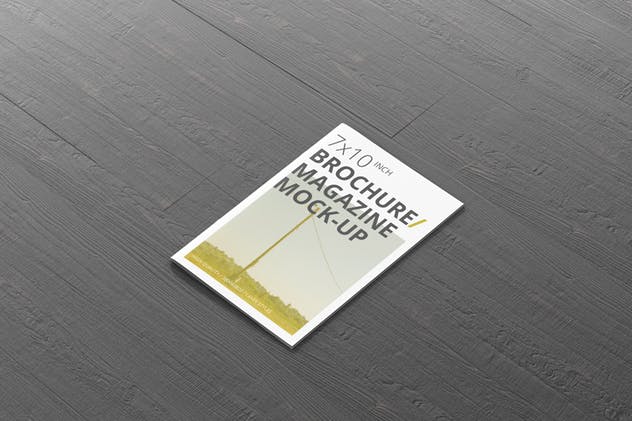 时尚宣传册杂志样机模板 Brochure / Magazine Mockup – 7×10插图(10)