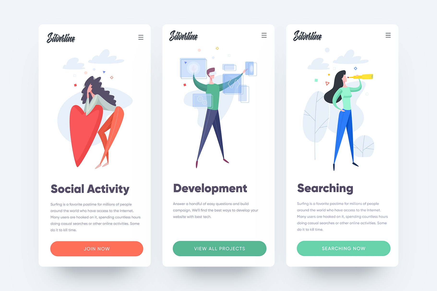 简约数码主题矢量插画素材 Digital Illustrations插图(5)