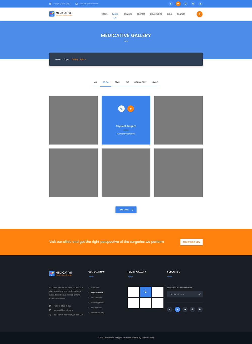 一套完美的医疗健康网站设计模板 Medical Website Template插图(8)