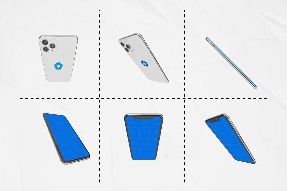 多角度全方位视觉iPhone 11手机样机模板 iPhone 11 Kit插图(4)