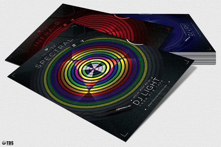 “音乐即光明”音乐派对传单模板 Music is Light Flyer PSD插图(6)