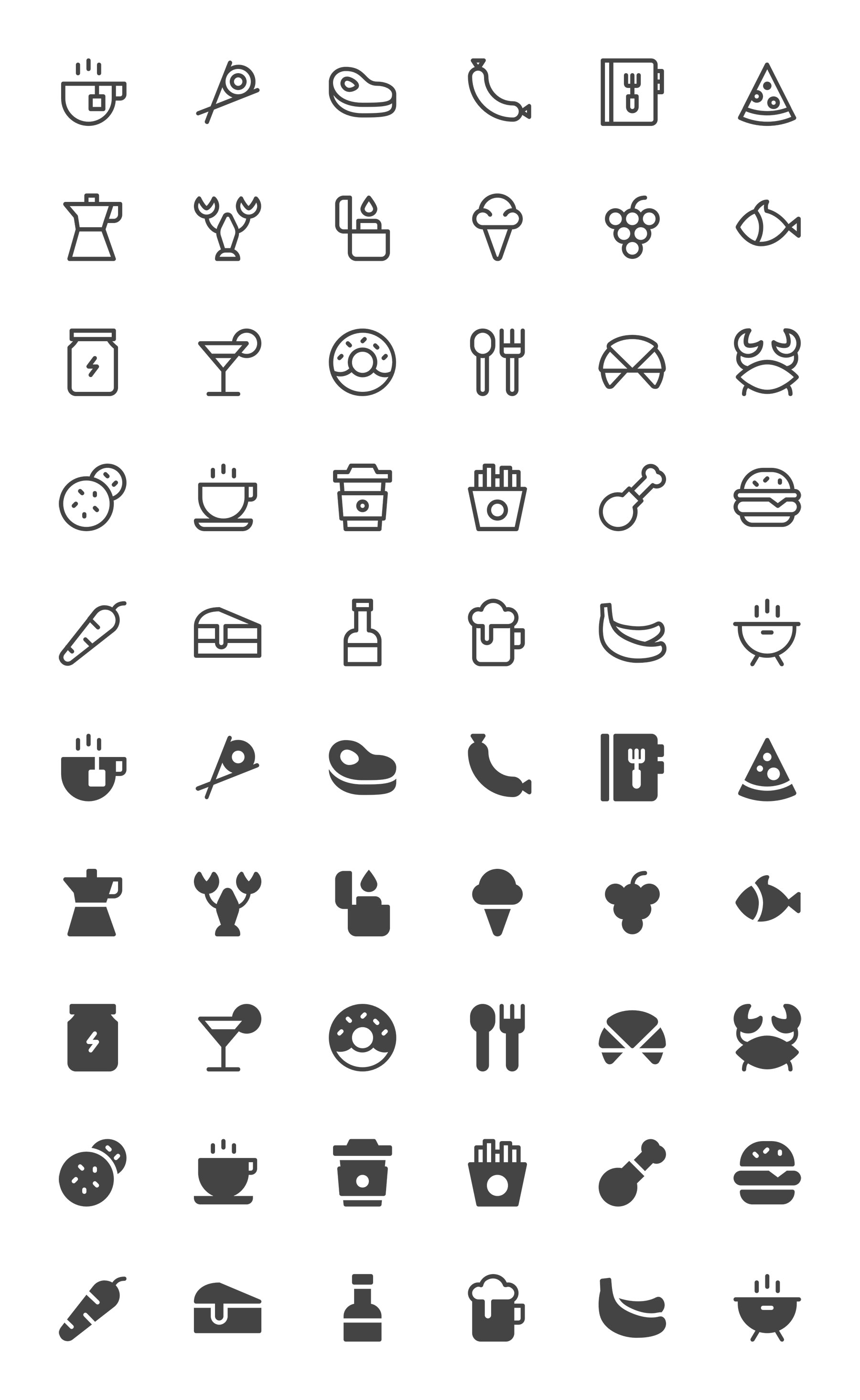 Nucleo Food Icons