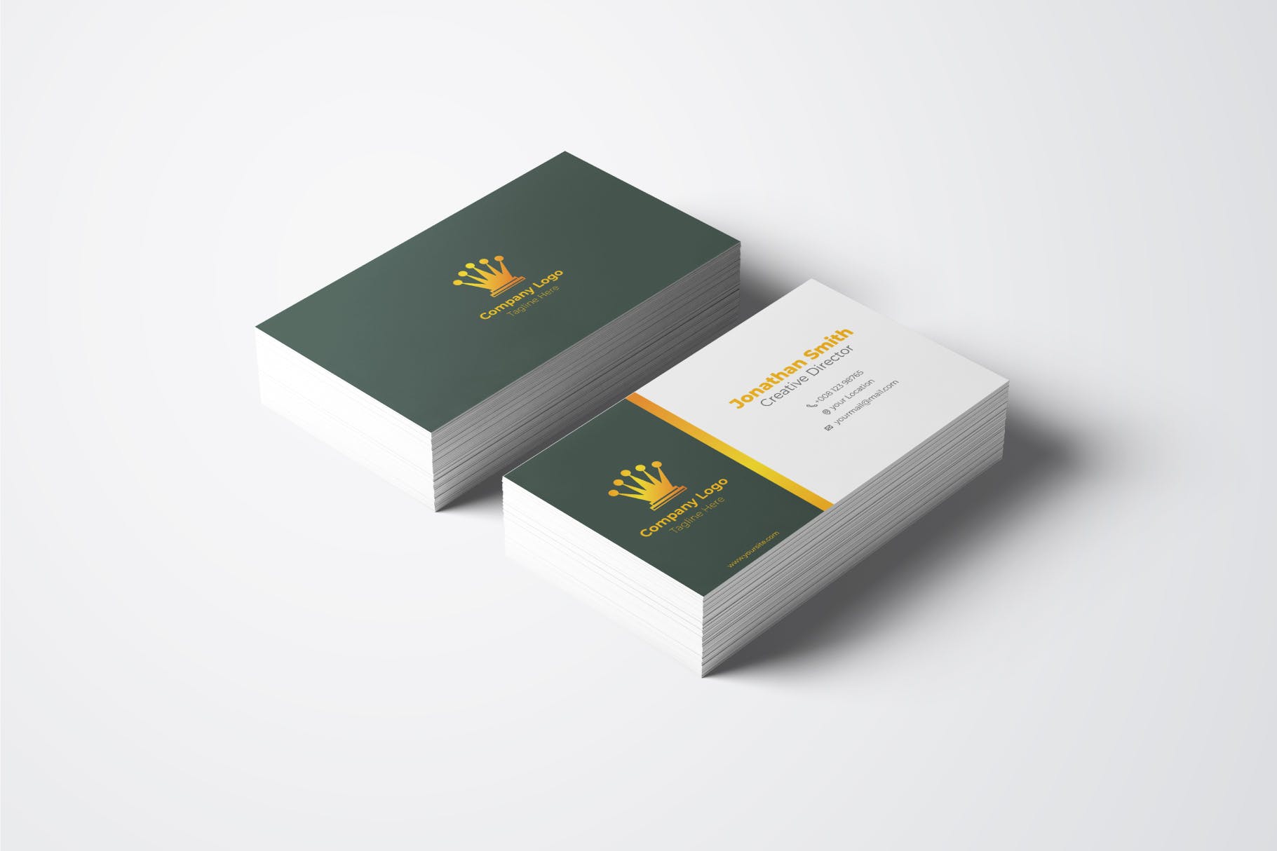 简约大气企业公司职员素材库精选名片模板v39 Business Card Template.v39插图
