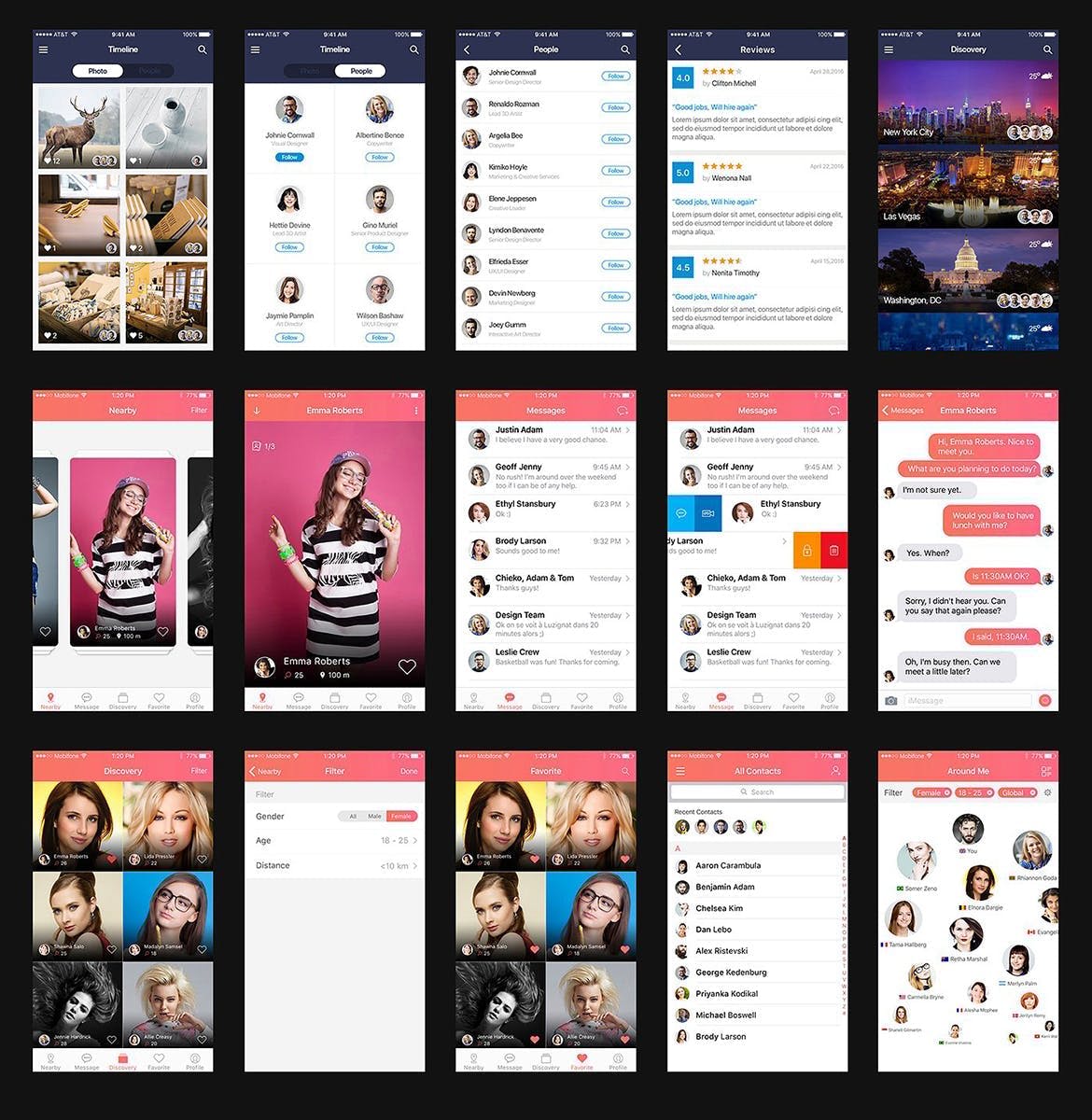 多用途综合性APP界面设计UI套件for Figma Mountify Mobile UI Kit for FIGMA插图(8)