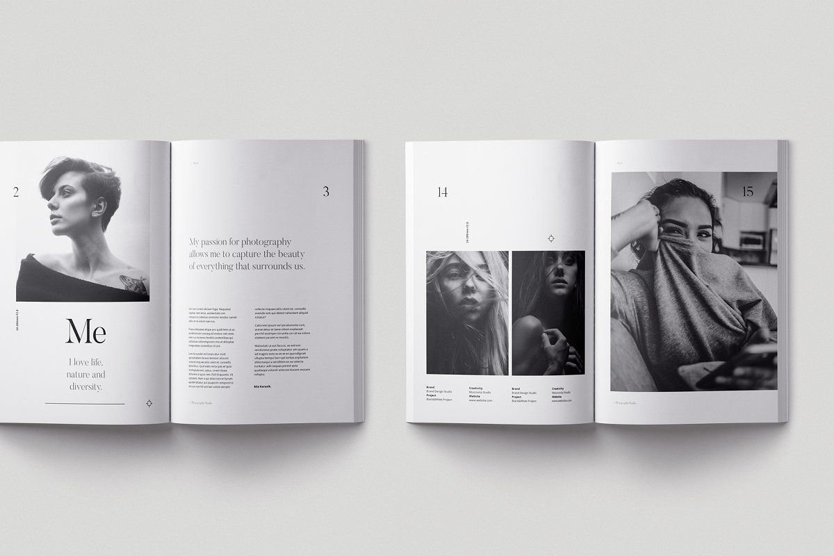 Mod时尚摄影作品图册设计模板插图(11)