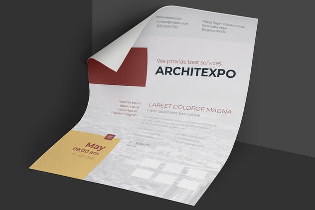 企业路演企业宣传活动海报模板 Clean & Minimal Business Event Flyer插图(2)