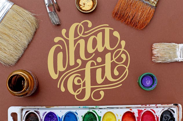 手绘画册作品展示样机 Watercolor Book Mock Up插图(2)