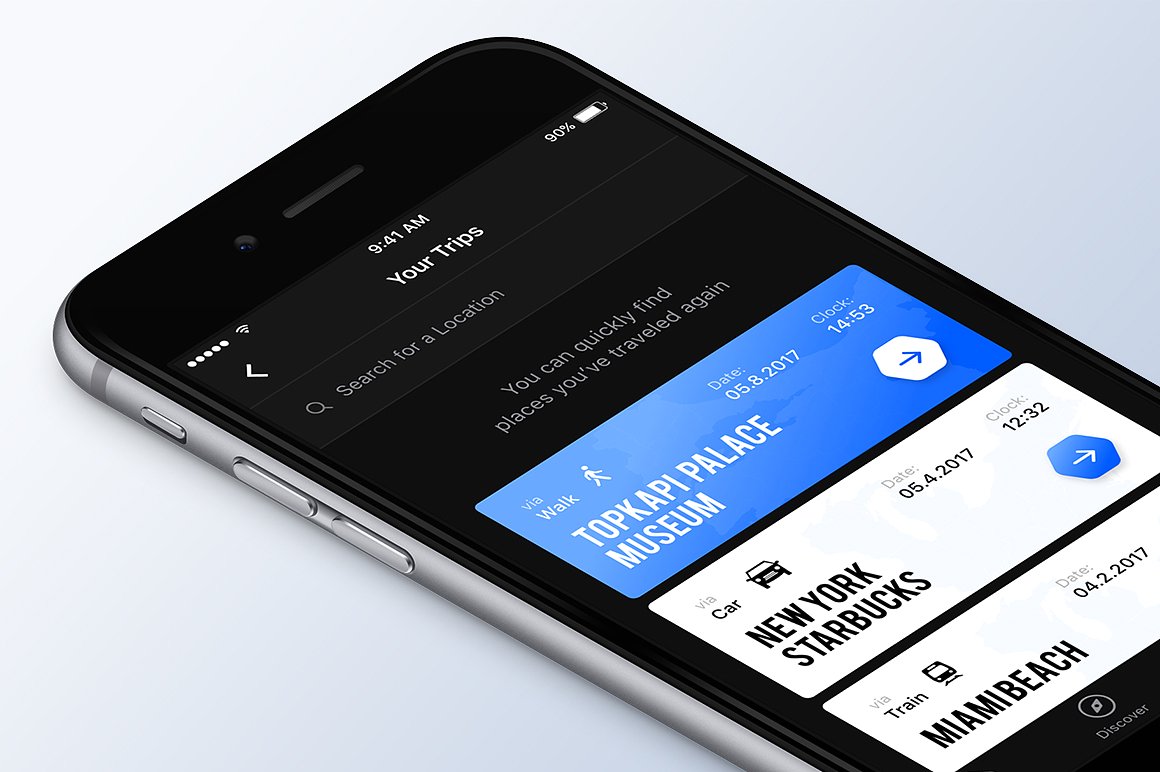 地图类出行应用 UI 套件 Nowgo UI Kit插图(6)