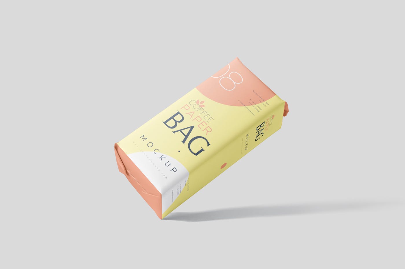 咖啡粉/咖啡豆纸袋包装素材库精选模板 Coffee Paper Bag Mockup Set插图(2)