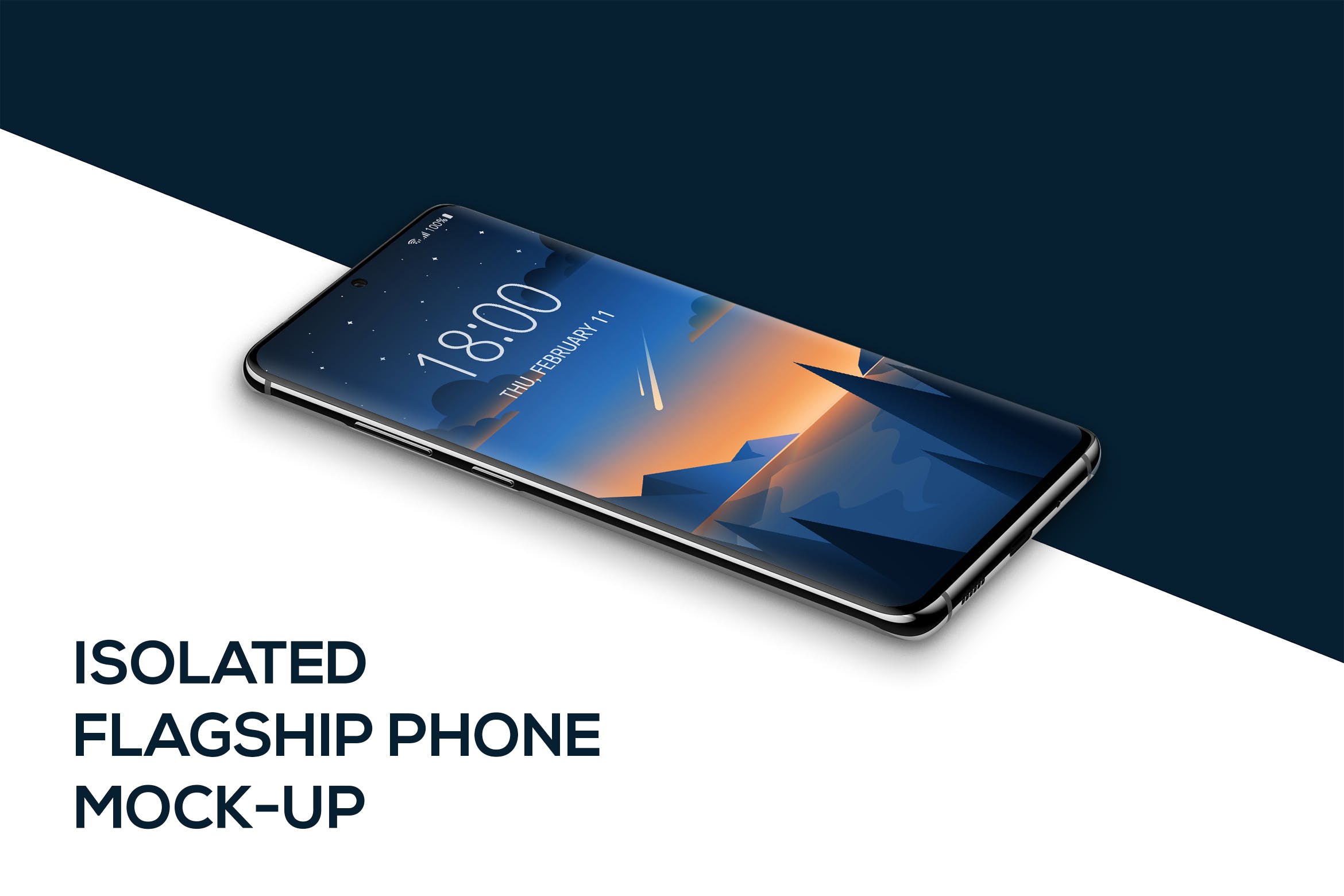 全面屏智能手机APP界面设计演示素材库精选样机 Phone mockup插图