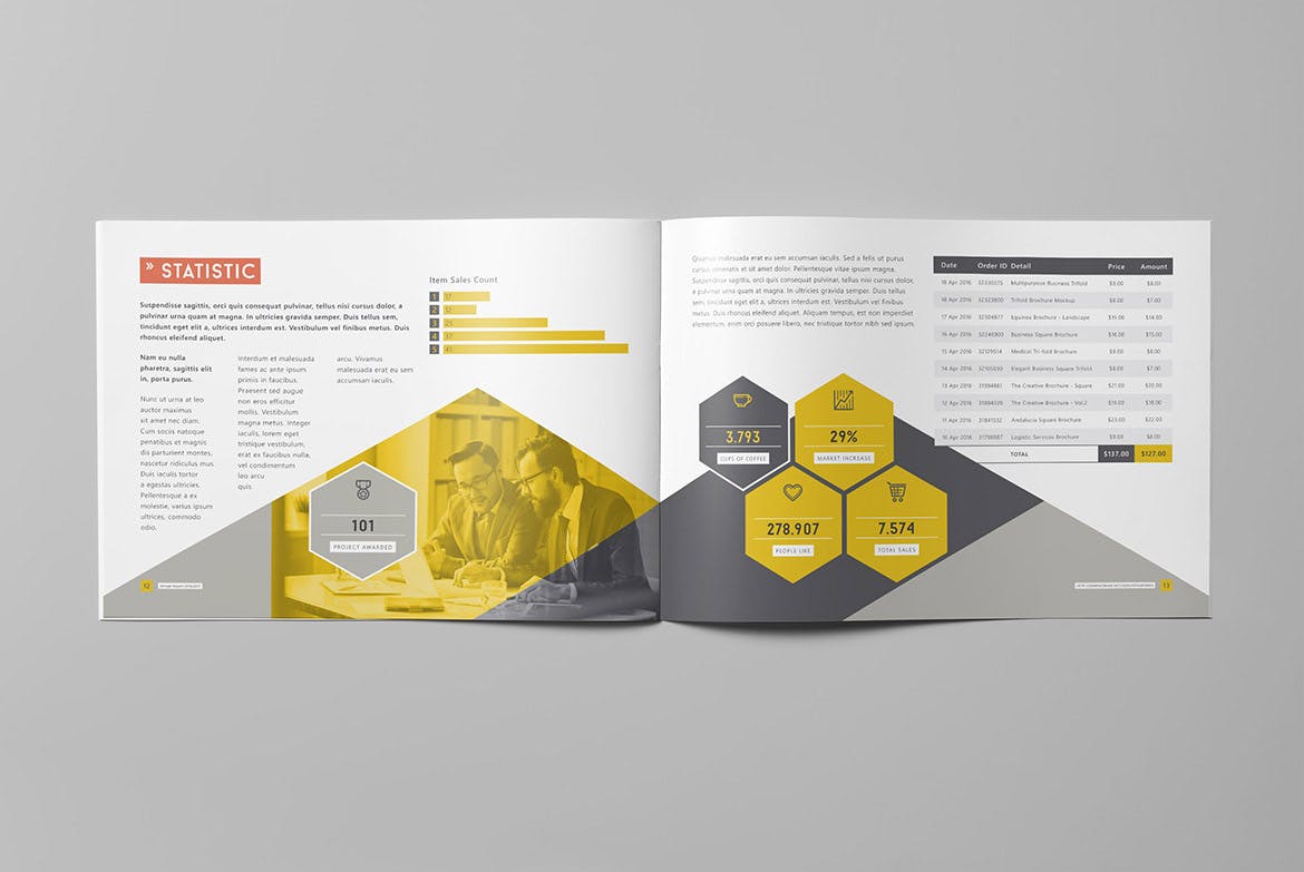 企业年度报告横版设计模板 Annual Report 2016/2017 – Landscape插图(6)