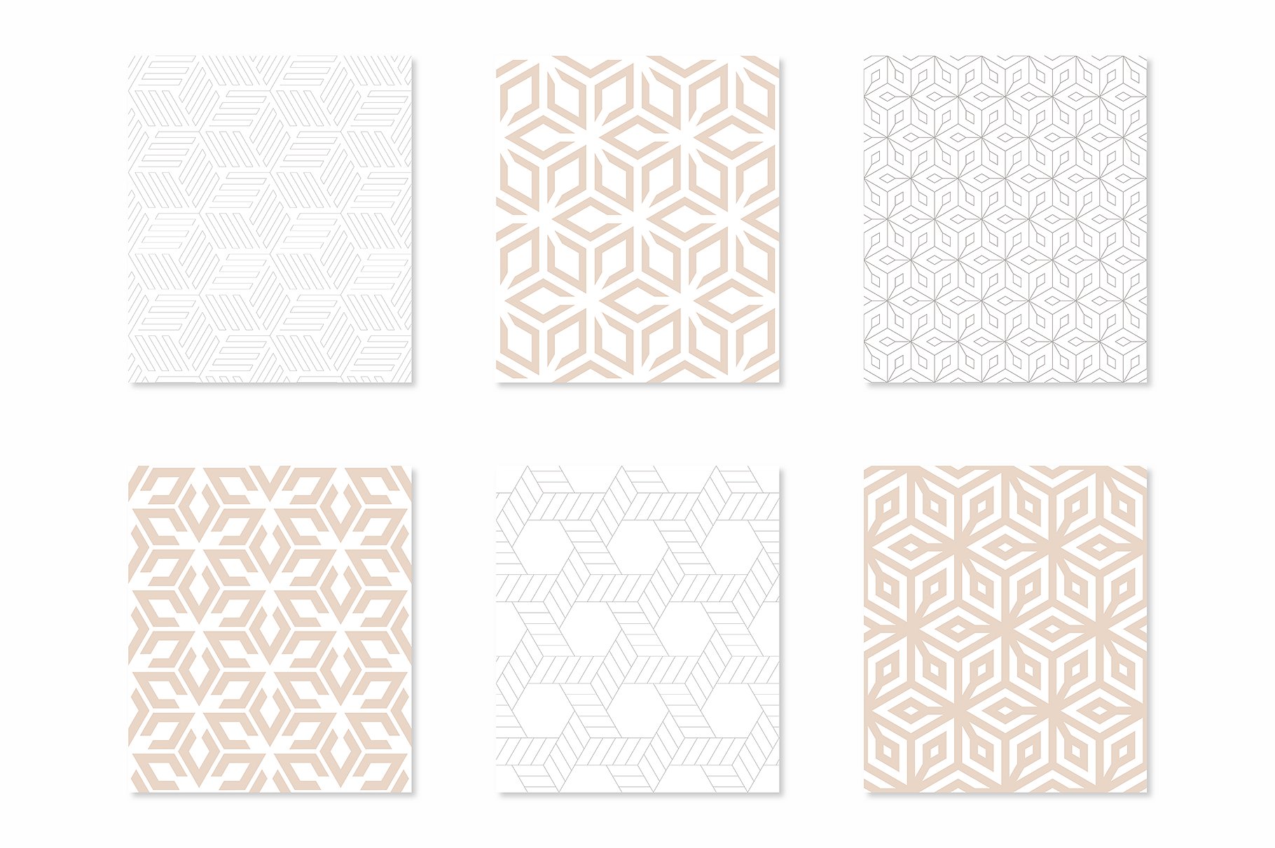 创意各式几何无缝图案纹理 Rhythmic Seamless Patterns插图(5)