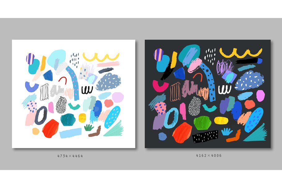 涂鸦错误笔画水彩图案素材 MAKE MistAKEs插图(1)