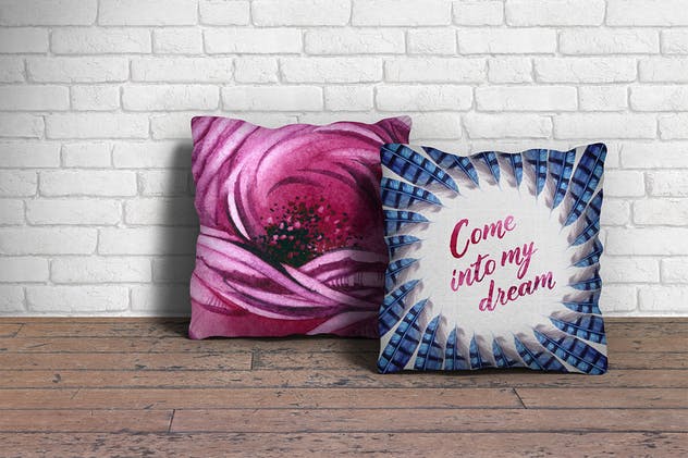 水彩手绘花卉插画元素大合集 Watercolor Flowers插图(3)