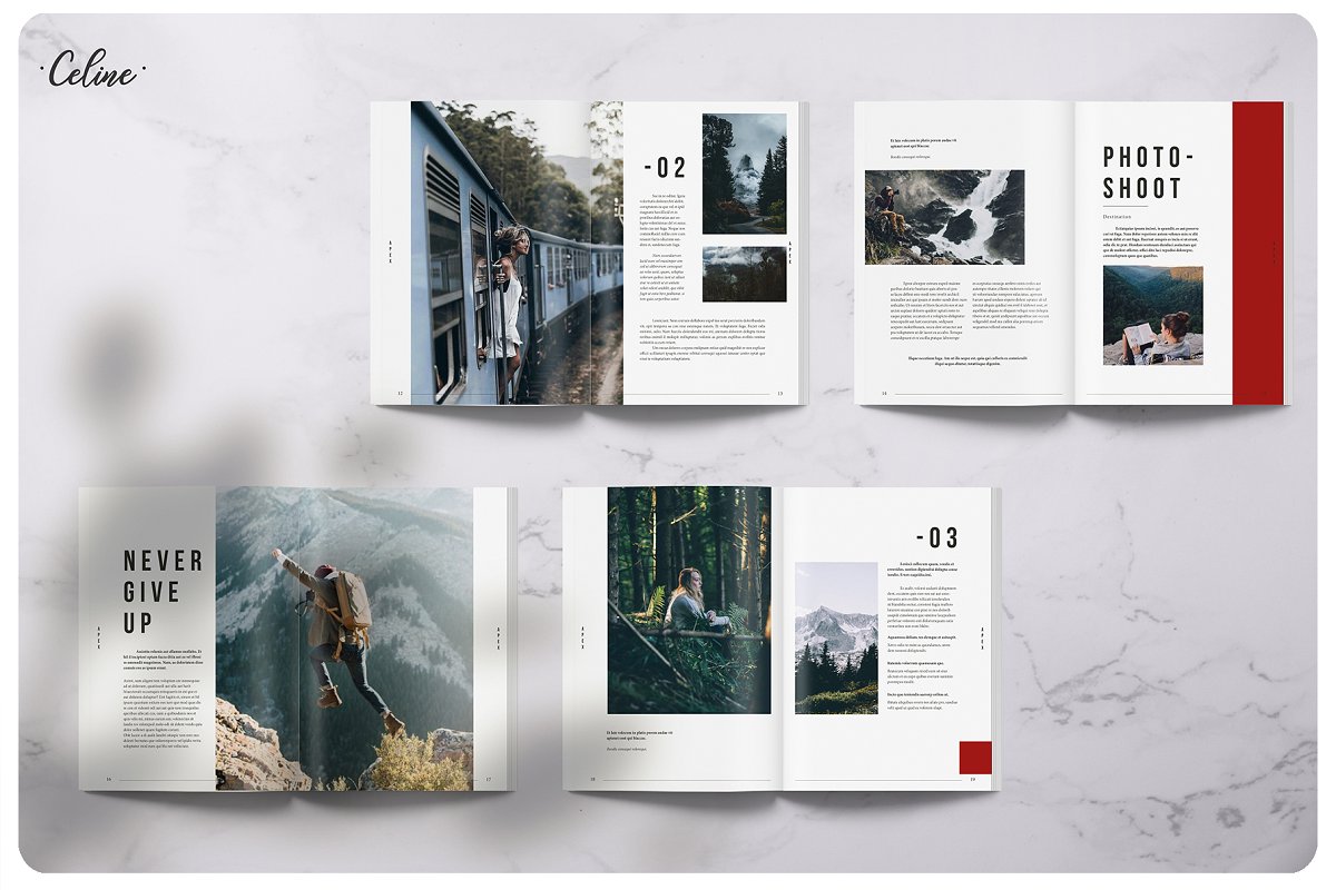 时尚旅游出行图册设计模板插图(5)